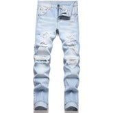 Men's Ripped Fit Light blue Jeans